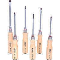 ERGOTORQUE WOOD SCHRAUBENDREHER-SATZ, 6-TLG - Multicolor, Kunststoff/Metall (34/19cm) - KS Tools