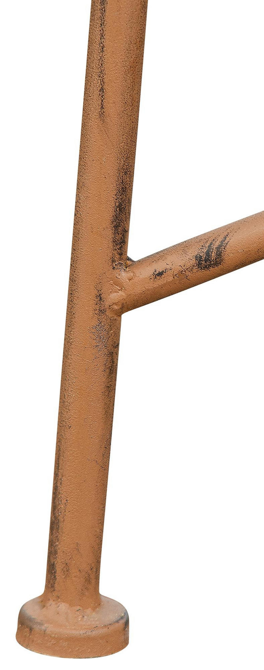 GARTENBANK Todor Metall Braun 113x47x89cm Metallbank - Braun, Metall (113/89/47cm) - DELUKE