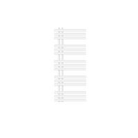 BADHEIZKÖRPER Iron EM 500x1200 Weiß - Weiß, Metall (50/120/3cm) - LuxeBath