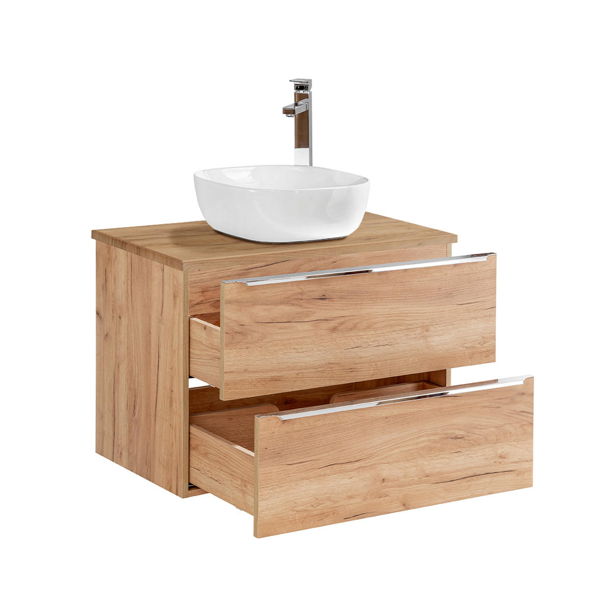 WASCHTISCH 80.4cm April Holz - Braun, Holzwerkstoff (80.4/59/46cm) - Petits-meubles