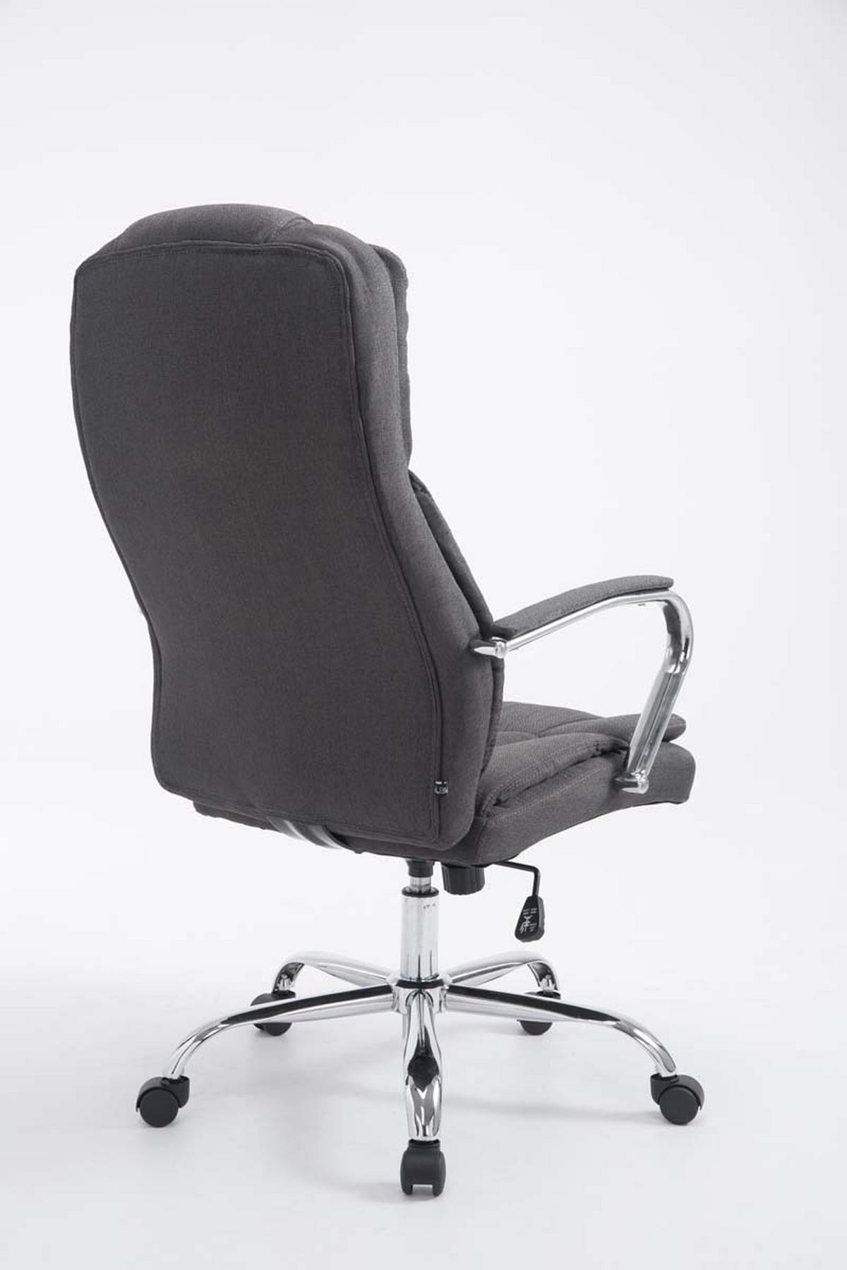 BÜROSTUHL Xavier Two, Stoffbezug Dunkelgrau - Dunkelgrau, Textil/Metall (62/125/70cm) - TPFLiving
