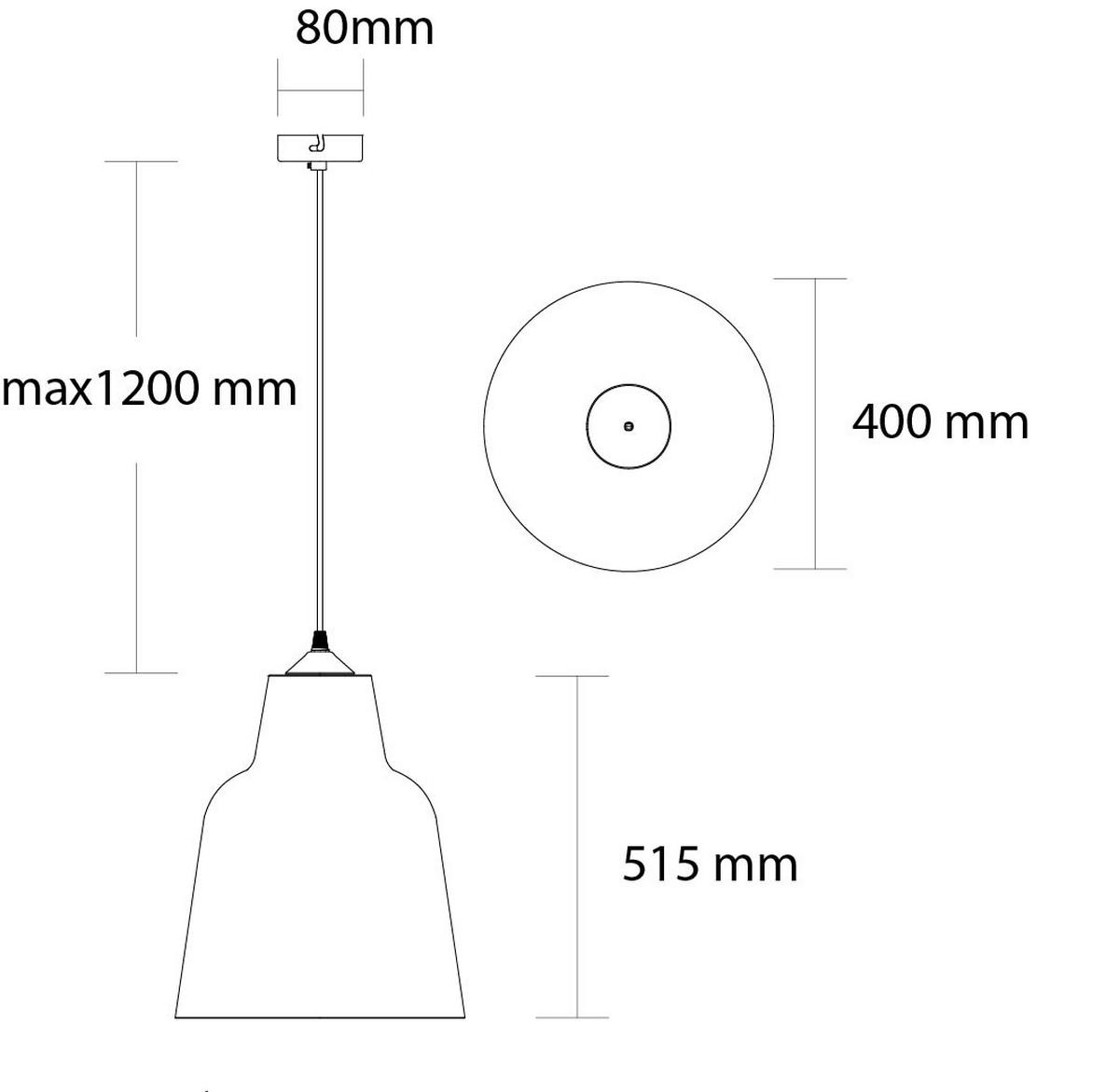 HÄNGELEUCHTE - Grün, Metall (40/40/51.5cm) - Lumicom