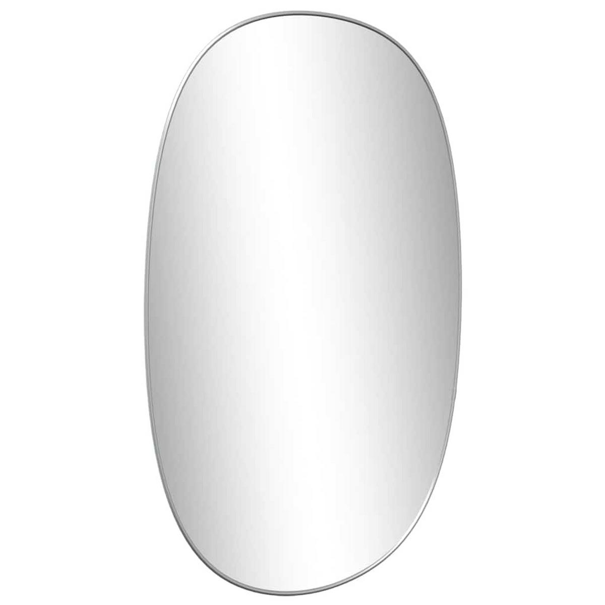 WANDSPIEGEL Silbern 80x50 cm - Silberfarben, Glas (50/80/1cm) - furnicato
