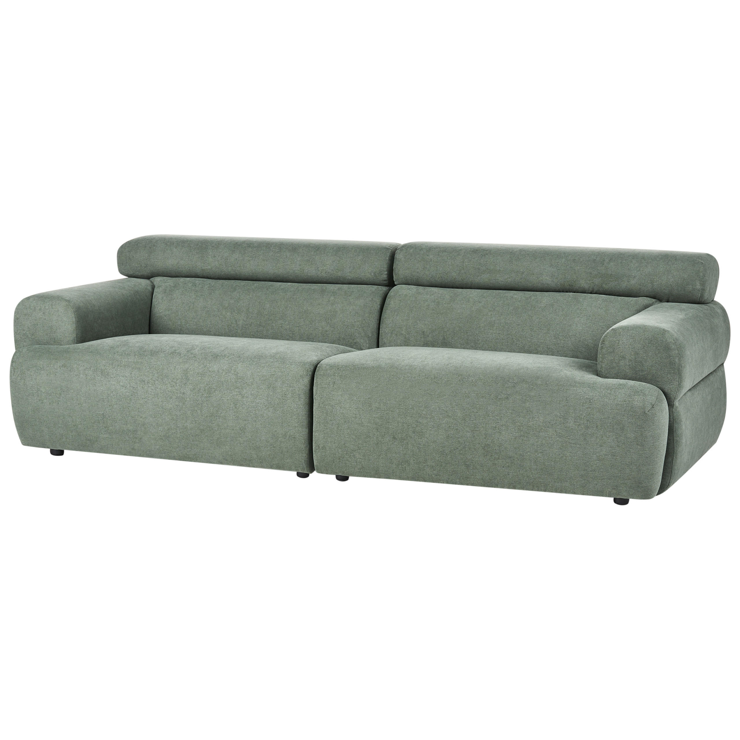 Beliani 3-Sitzer-Sofa Grün 210x69x95 cm
