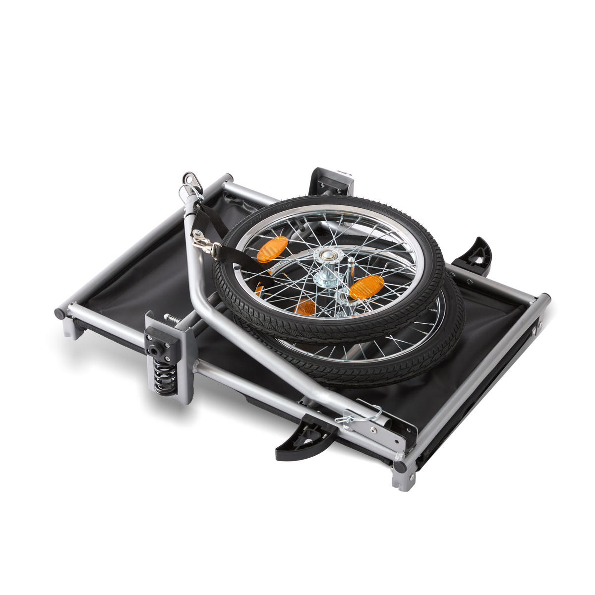 PŘÍVĚS za kolo-nákladní přívěs - různobarevná, kov/textil (124/59/69cm) - Relaxdays