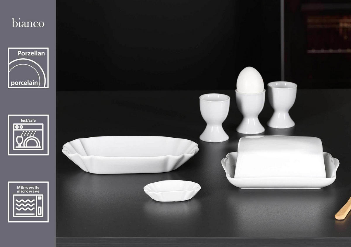 POMMES-SCHALEN Bianco weiß 20 x 12 cm 6er Set - Weiß, Keramik (20/12/3cm) - Ritzenhoff Breker