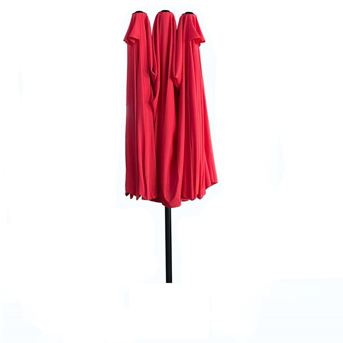 SONNENSCHRIM Rot 245/460 cm - Rot/Schwarz, Metall (460/270cm) - Akord