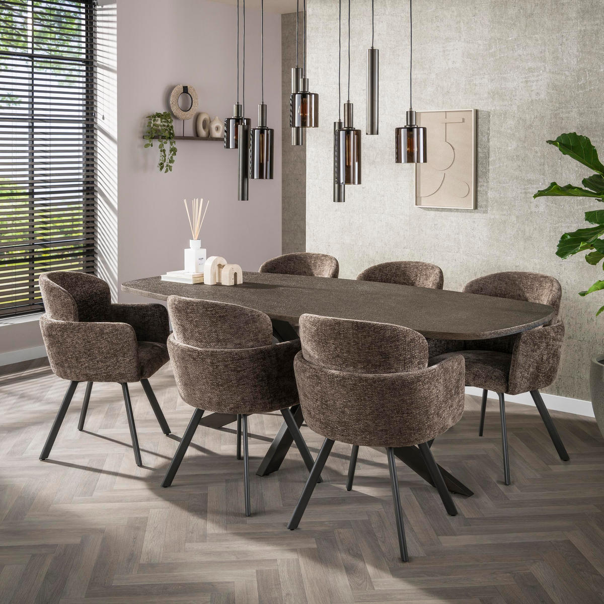 ESSZIMMERTISCH Braun 105/215/77 cm - Braun, Holz (105/215/77cm) - Hoyz Collection