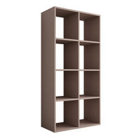 BÜCHERREGAL mit 8 Fächern – Farbe: Karamellbraun – 147 × 74 × 30 cm, vertikale oder horizontal - Braun, Holzwerkstoff (74/147/30cm) - 3XE LIVING