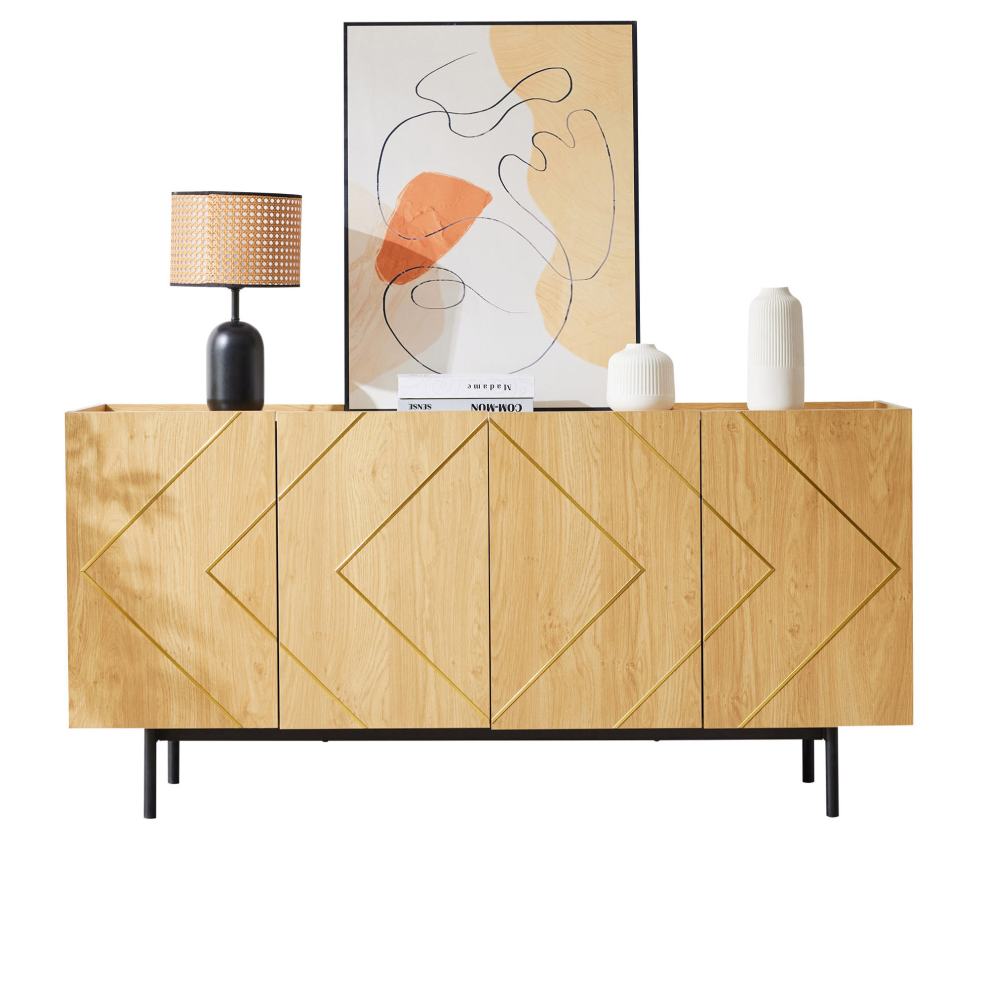 Ivmeu Sideboard Natur 40x78x160 cm