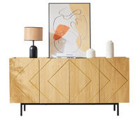 SIDEBOARD in Natur 160x40x78 cm mit 4 Türen und verstellbaren Einlegeböden - Naturfarben, Holzwerkstoff (40/78/160cm) - IVMEU