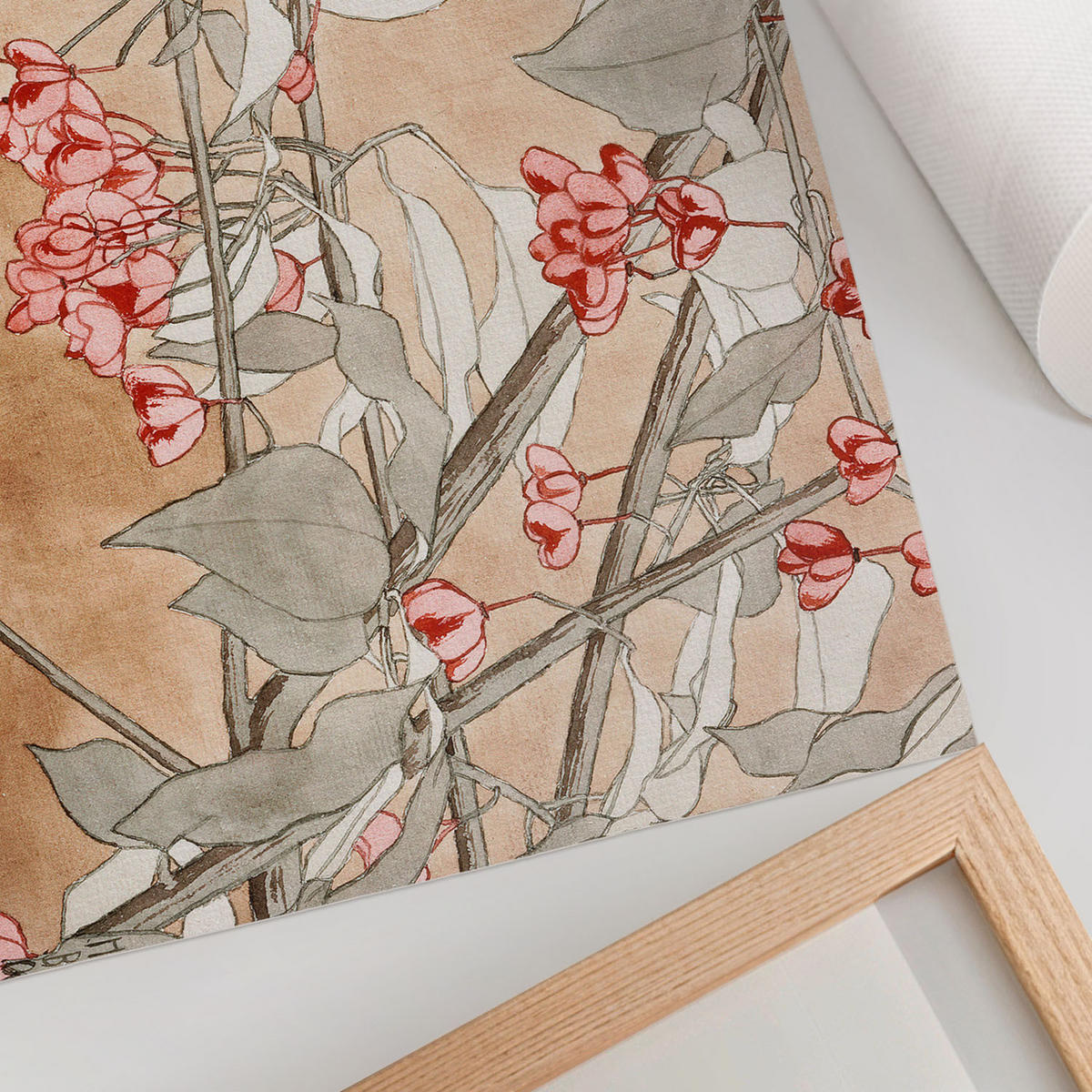 POSTER - 29x21 cm (A4) - Hannah Borger Overbeck - Brennender Busch - Beige, Textil (29.7/21/0.1cm) - TULUP