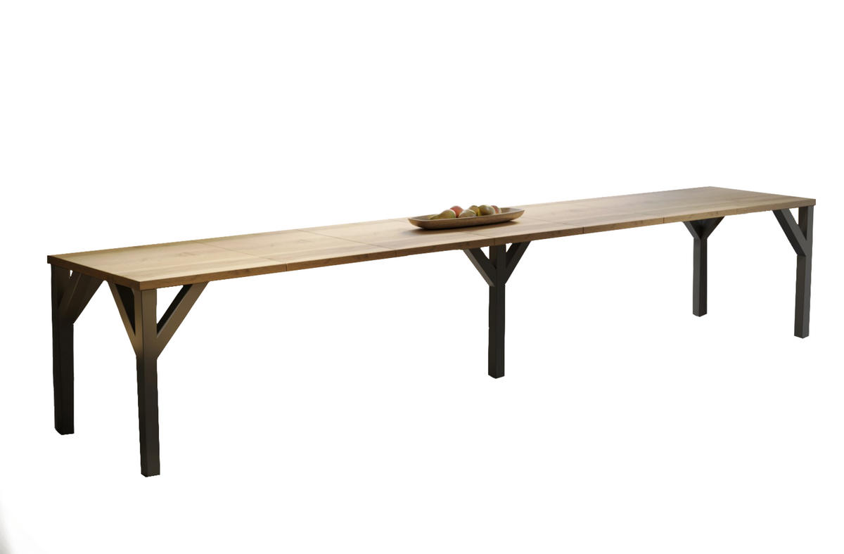 ESSTISCH Dunaj ausziehbar bis 350 cm - Eiche Wotan, Holzwerkstoff (130/90/75cm) - Endo-Moebel