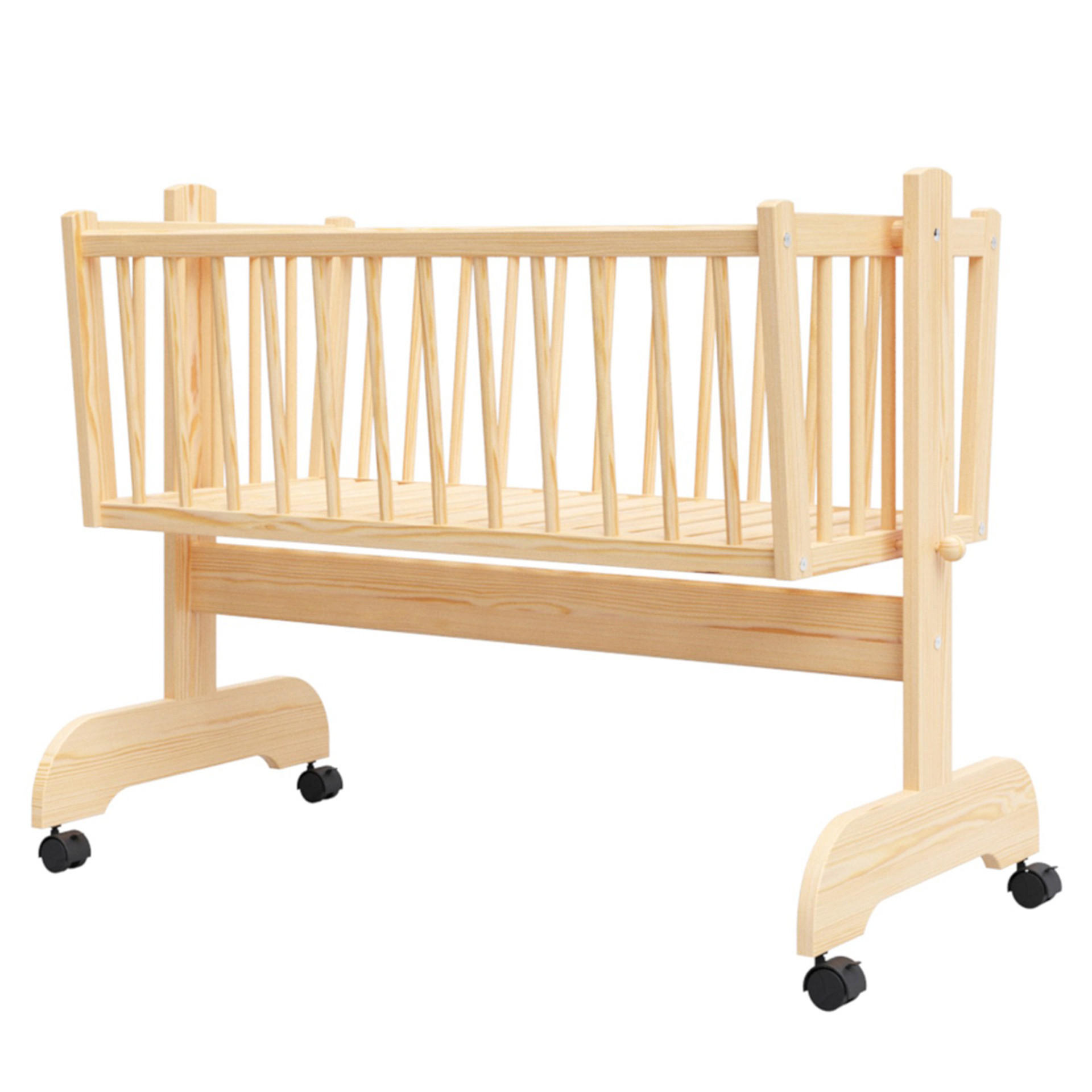 BABYWIEGE Emilie, Inklusive Matratze Holz - Kieferfarben, Holz (40/90cm) - Premiers Moments