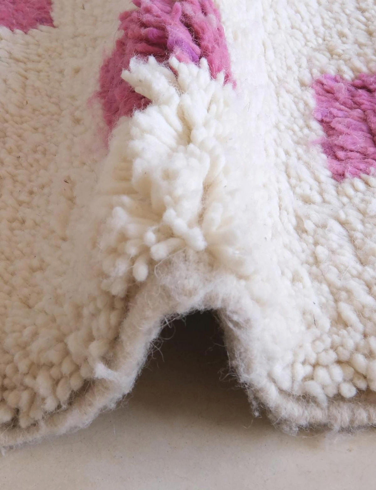 BERBERTEPPICH aus reiner Wolle 197x 303 cm - Pink, Naturmaterialien (197/303cm) - AFK Living