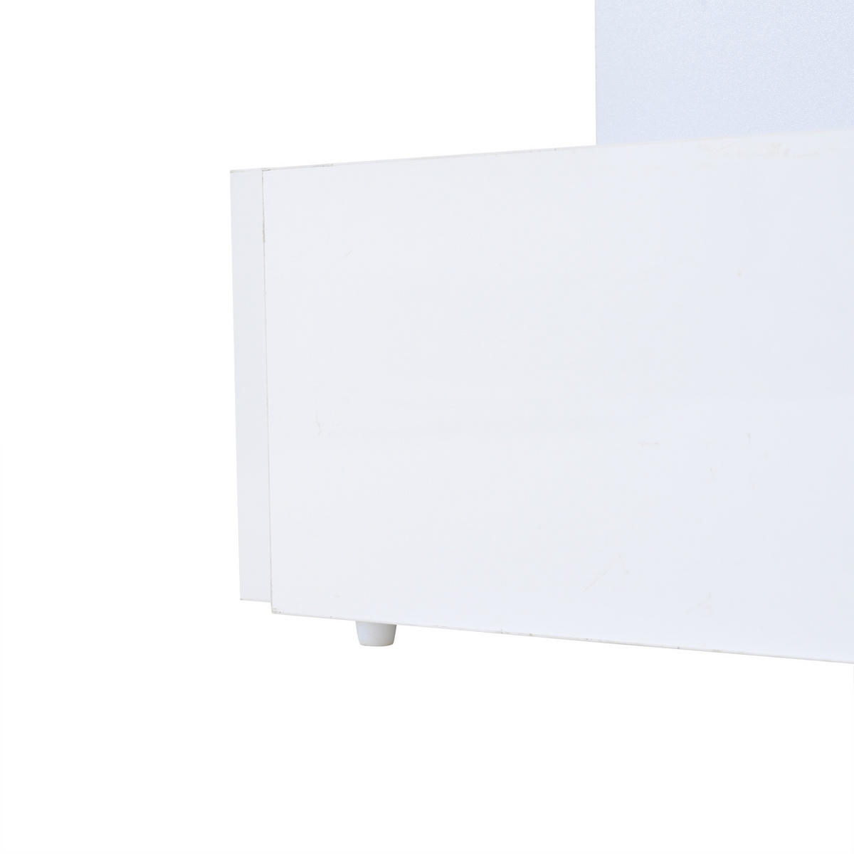 COUCHTISCH 80/80/45 cm höhenverstellbar mit Stauraum und 2 Schubladen in Weiß - Weiß, Holzwerkstoff (80/80/45cm) - OKWISH