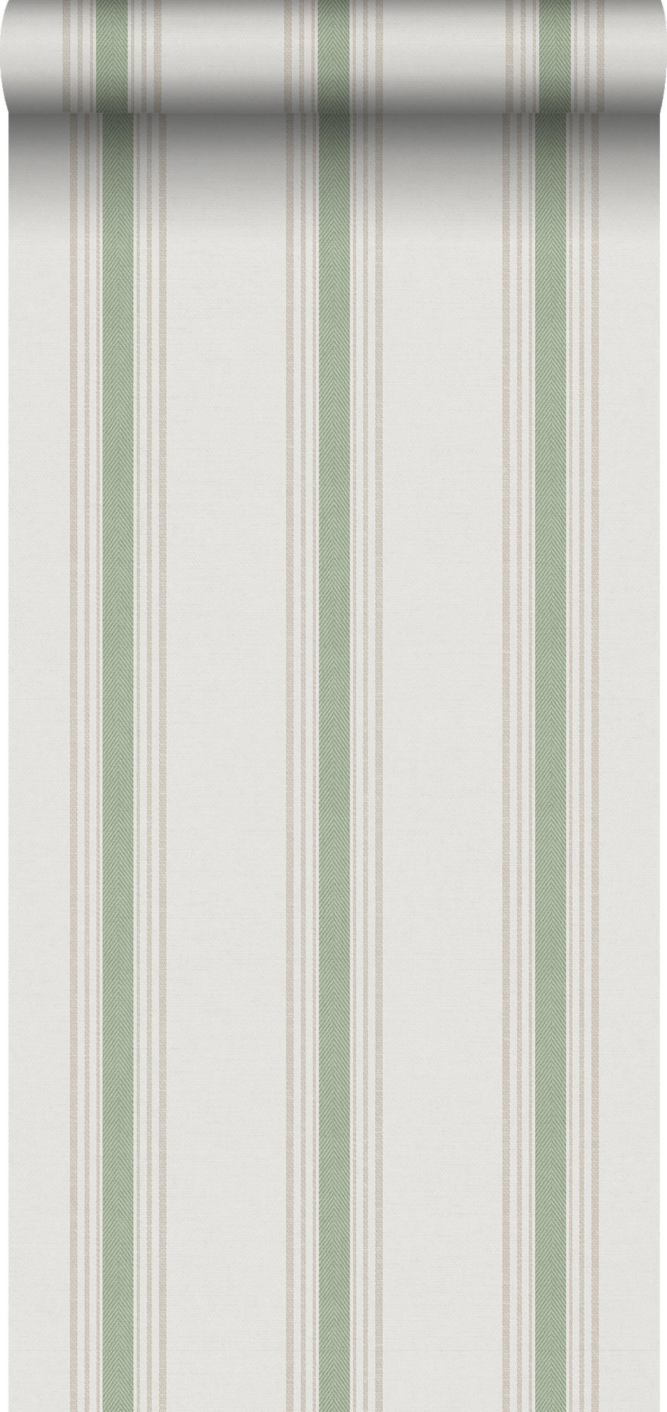 TAPETE Streifen 53 cm x 10 m - Grün, Papier (53/1000cm) - Sanders & Sanders