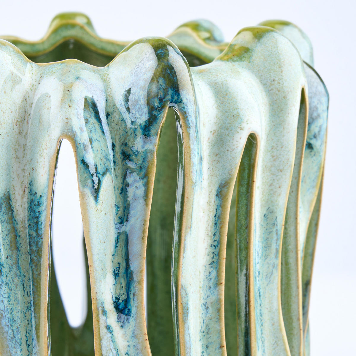 WINDLICHT Hazy Shades 23cm - Grün, Keramik (17/17/17cm) - Butlers