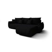 ECKSOFA mit Schlaffunktion TOKYO Wind 99 - Schwarz, Textil (280/185cm) - Bedante