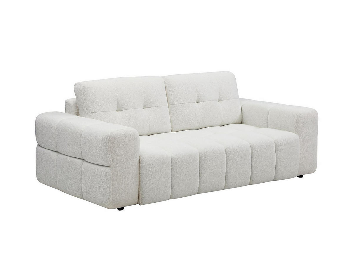 SOFA - 2 Personen - stoff - weiß Sopelana - Weiß, Textil (200/78/100cm) - Vente-Unique