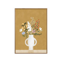 POSTER mit Rahmen Goed Blauw - Autumn Bouquet - Eichefarben/Braun, Holz/Papier (30/40cm) - Poster&Frame