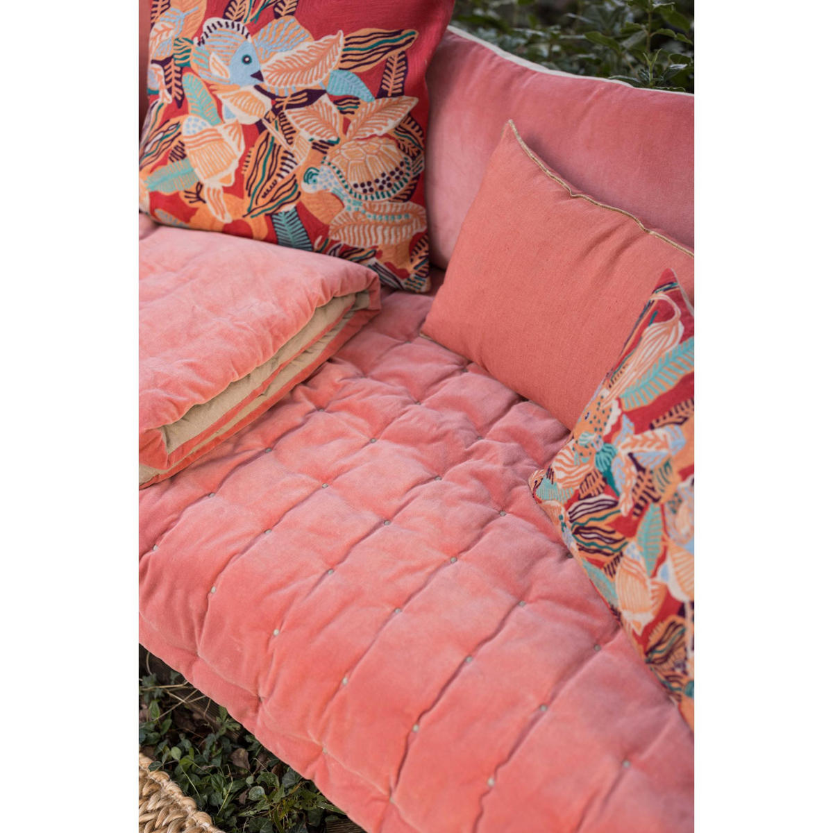 KISSEN Zeff Celeste pfirsich 30 x 50 cm - Koralle, Textil (30/50cm) - Vivaraise