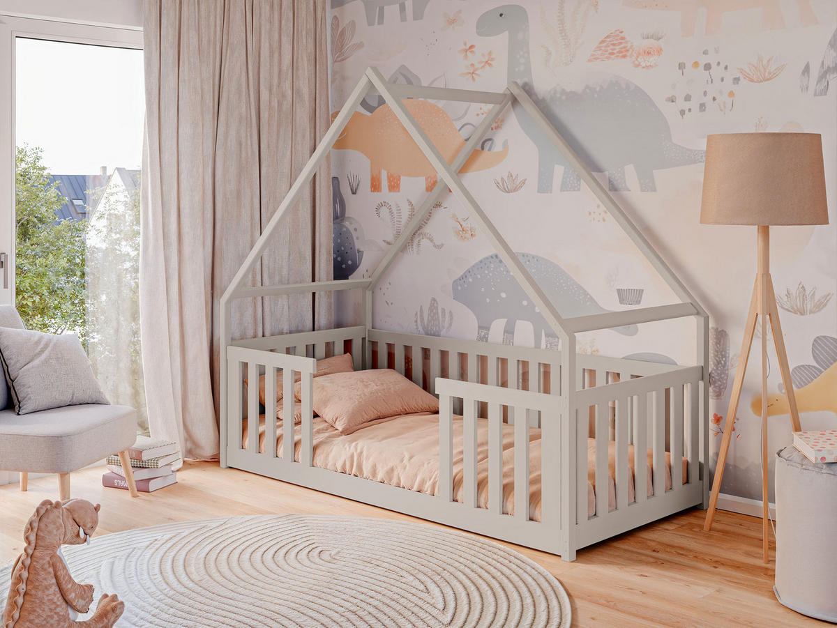 HAUSBETT Bee - Kaschmir, Holz (80/200cm) - MIRJAN24