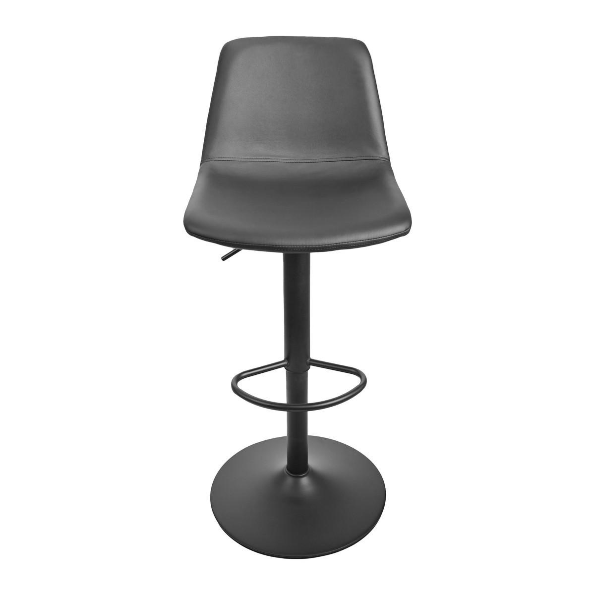 BARHOCKER (2er-set) - tomy 46/41/85 cm - Schwarz, Textil (41/85/46cm) - Calicosy