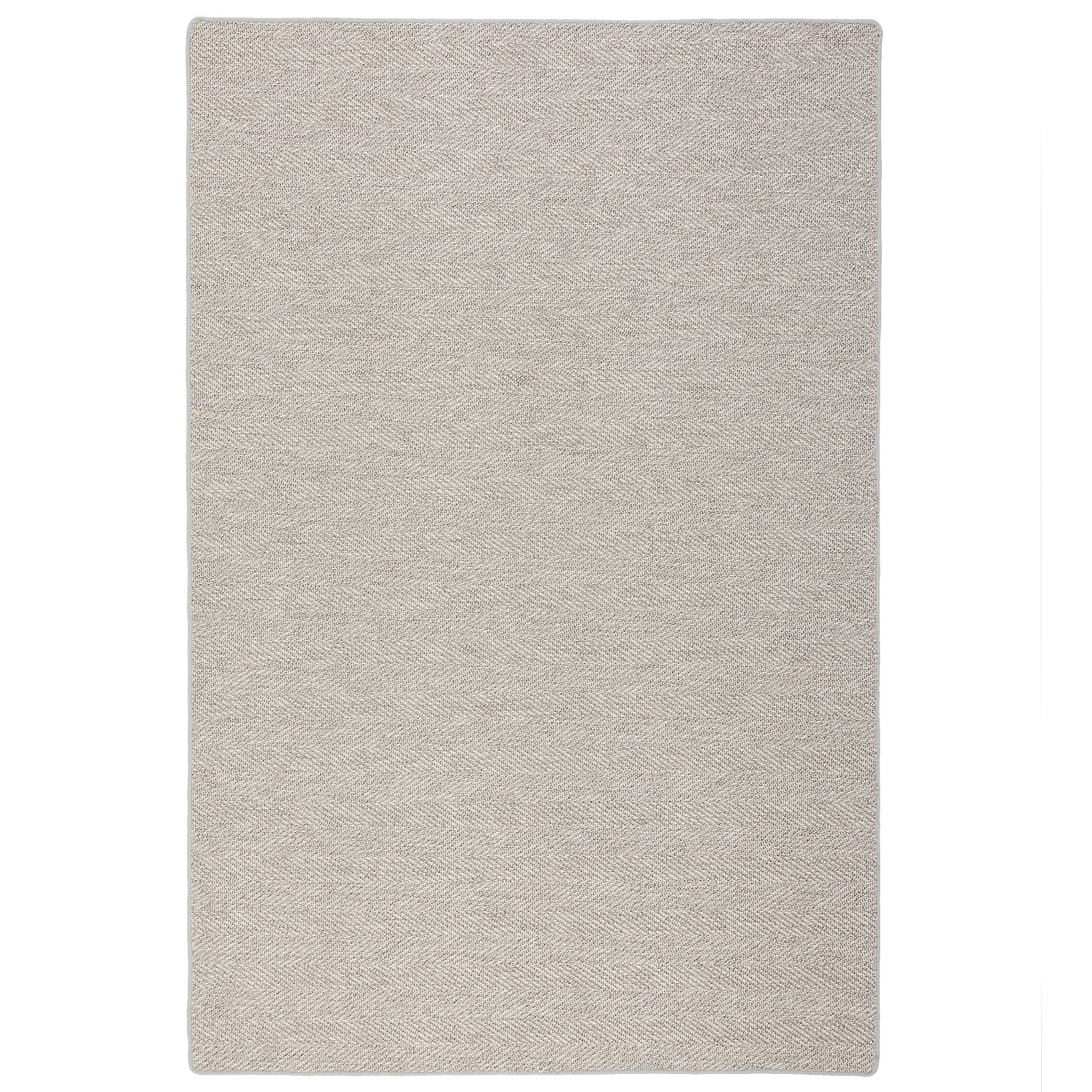 SISAL-OPTIK DESIGNER FLACHGEWEBE TEPPICH PURE MELIERT - Hellgrau, Textil (80/160cm) - Snapstyle