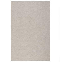 SISAL-OPTIK DESIGNER FLACHGEWEBE TEPPICH PURE MELIERT - Hellgrau, Textil (133/133cm) - Snapstyle