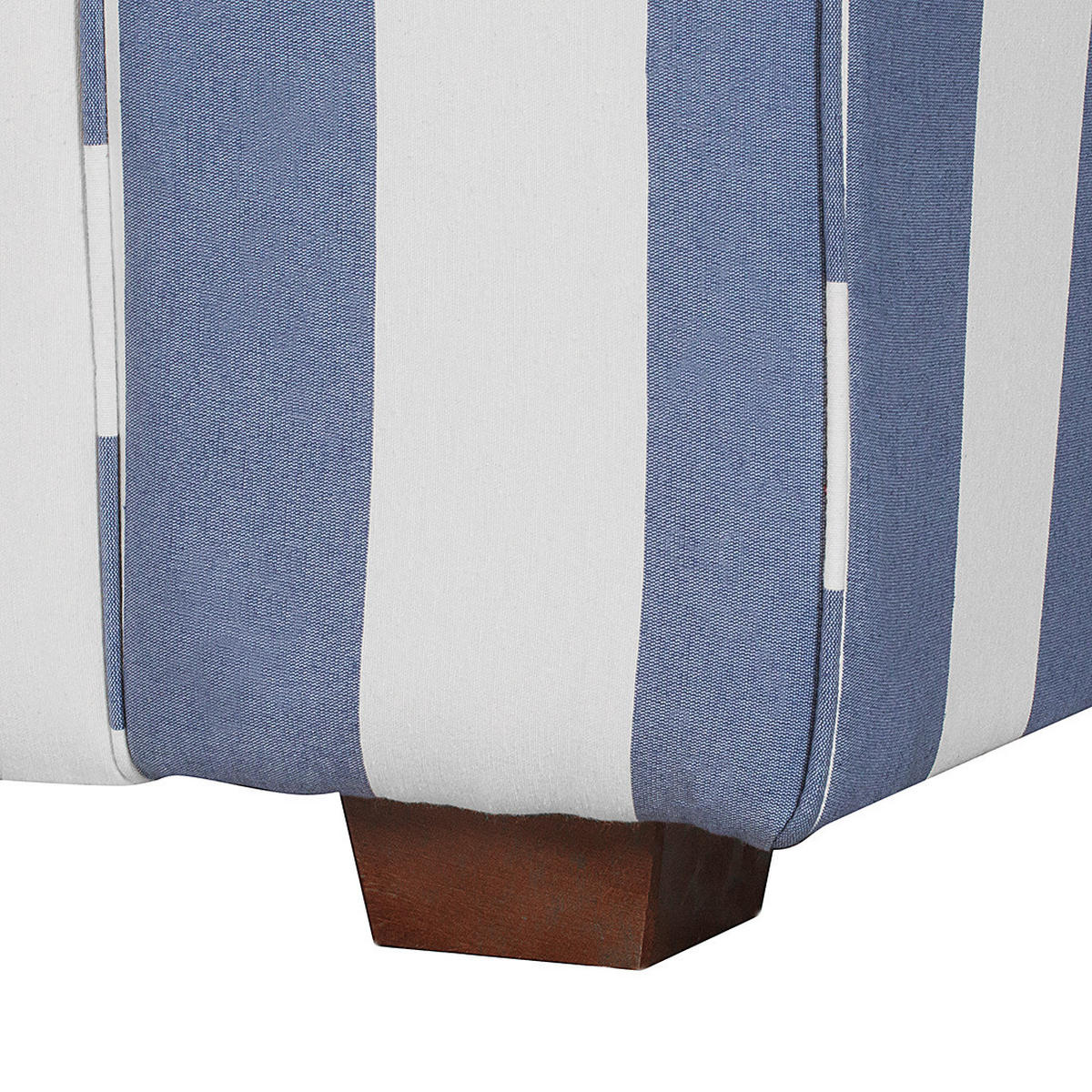 SESSEL - Webstoff, Blau gestreift - Blau, Textil (130/88/88cm) - home24