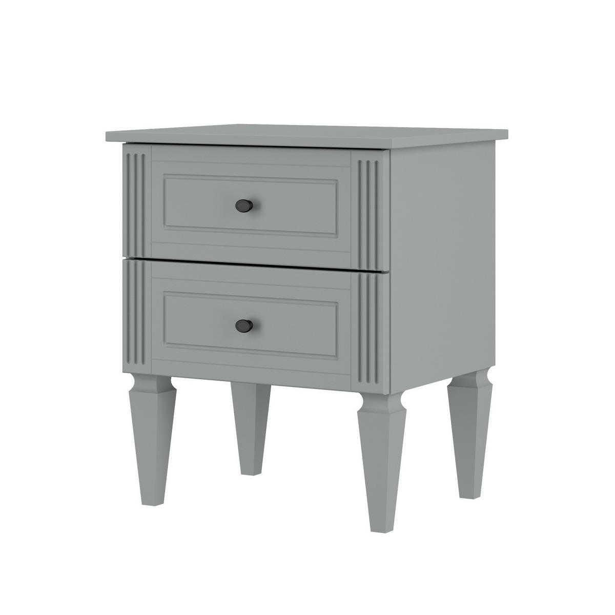 NACHTTISCH Ines - Grau, Holzwerkstoff (51/59/40cm) - RAUMHIRSCH FURNITURE
