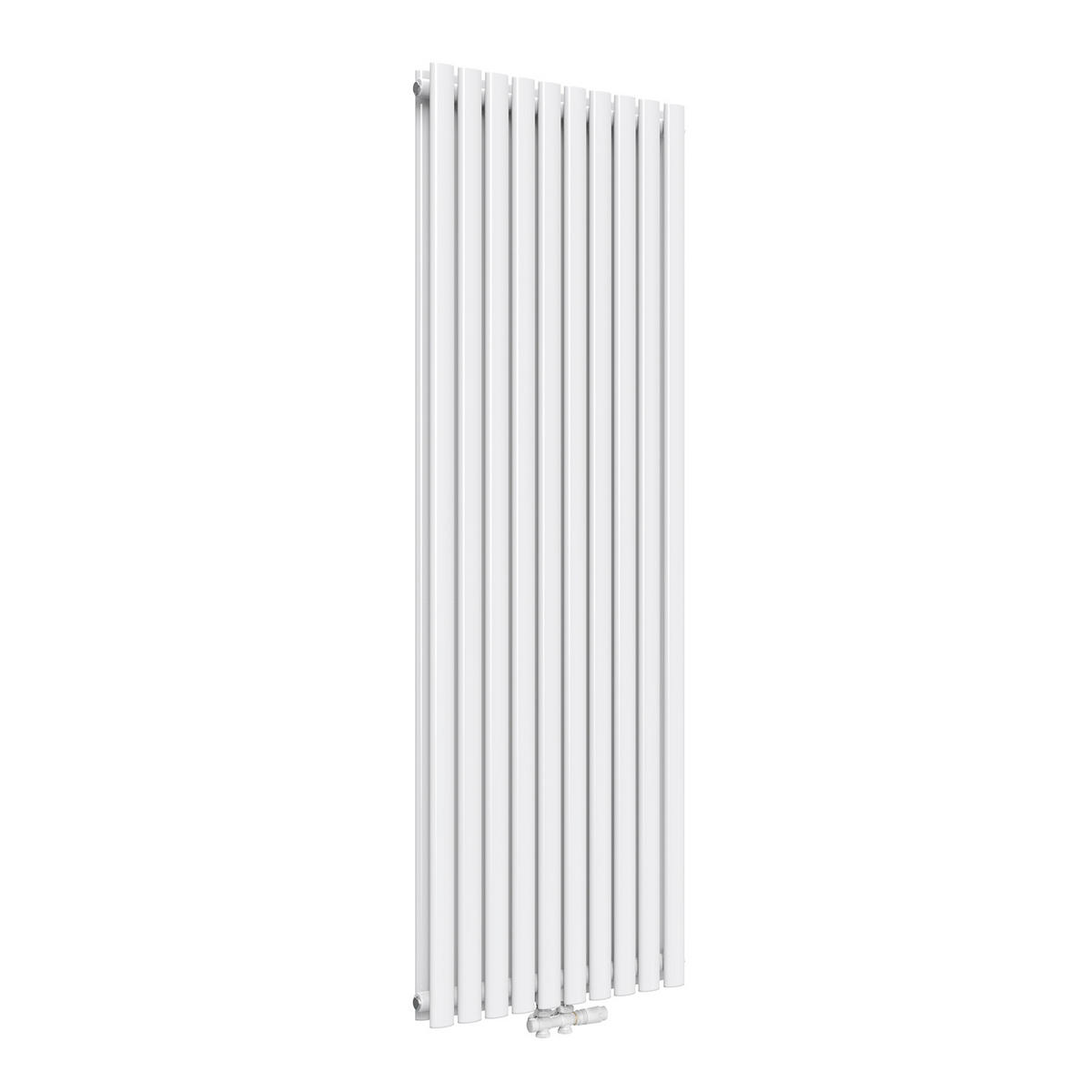 HEIZKÖRPER Doppelrohr vertikal montierbar Weiß 60/180/8,1 cm - Weiß Hochglanz, Metall (60/180/8cm) - EMKE