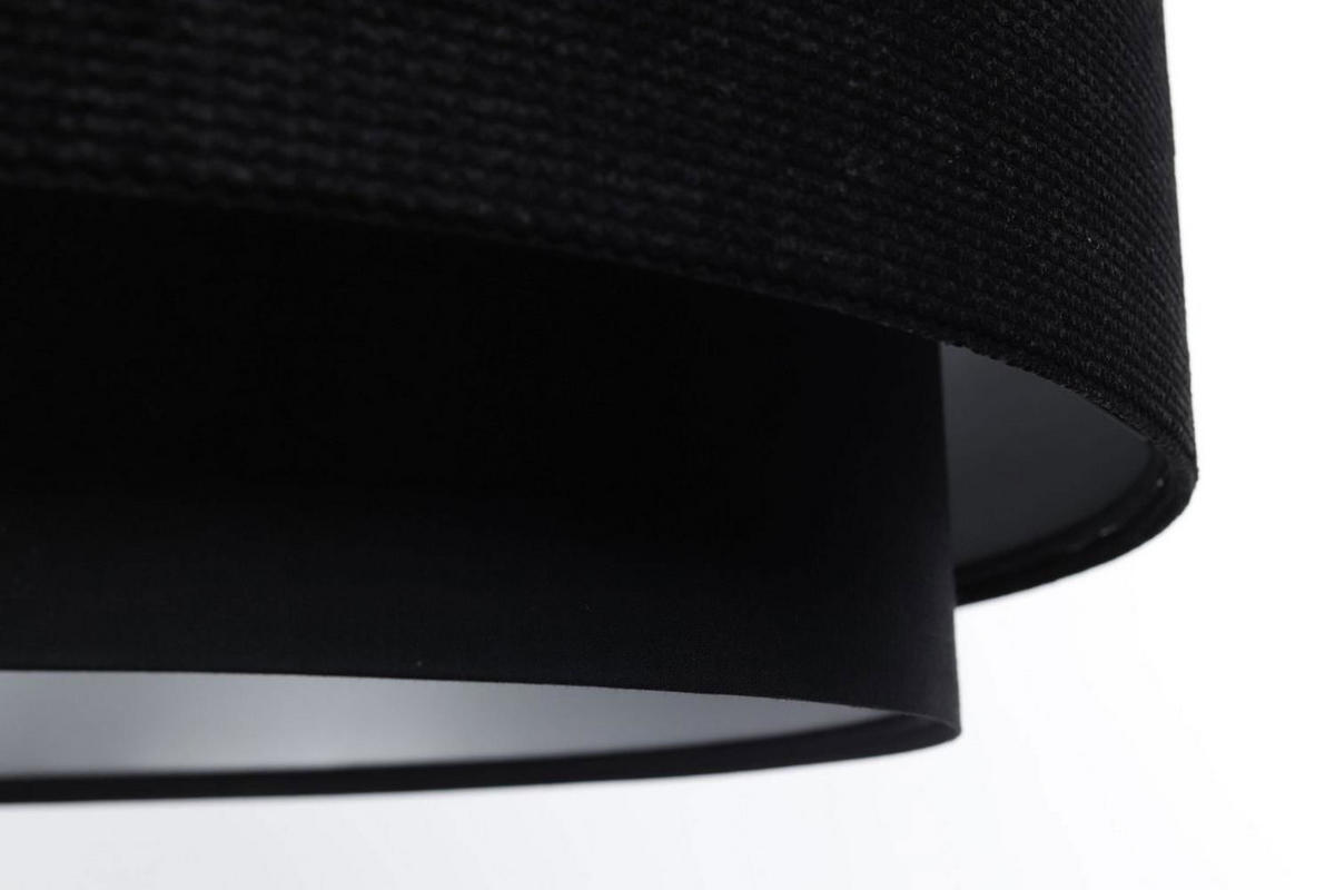 HÄNGELEUCHTE Schwarz 60/25 cm - Schwarz, Kunststoff (60/1/25cm) - ONZENO