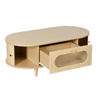 COUCHTISCH Holzfarbe - Naturfarben, Holzwerkstoff (100/50/36cm)