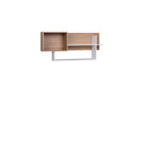 WANDREGAL GRANT G3/B WEIß+RIVIERA EICHE 109/51/27 - Weiß, Holzwerkstoff (109/51/27cm)