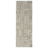 TEPPICH aus Wolle EDALE in Natur, abstrakt, Florhöhe 6 mm, 80 x 300 cm - Beige, Textil (80/300cm) - KADIMA DESIGN