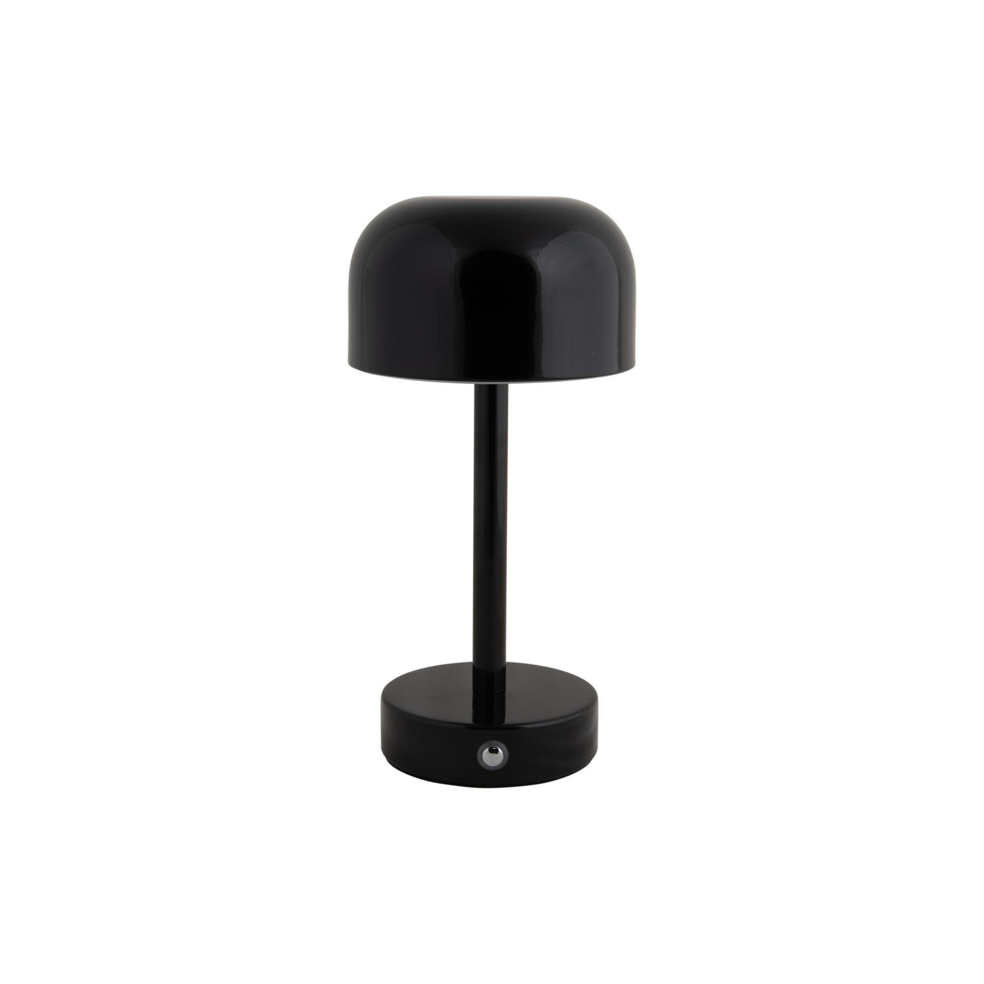 TISCHLAMPE James LED Schwarz 12.5/12.5/24.5 cm - Schwarz, Metall (12.5/12.5/24.5cm) - Leitmotiv