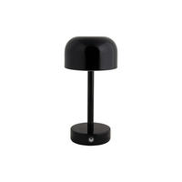 TISCHLAMPE James LED Schwarz 12.5/12.5/24.5 cm - Schwarz, Metall (12.5/12.5/24.5cm) - Leitmotiv