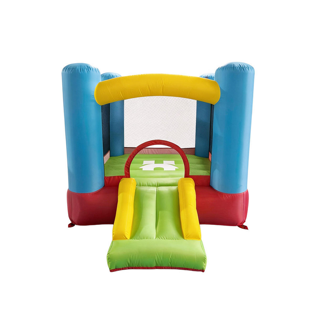 AUFBLASBARE HÜPFBURG FABI - Hellblau, Kunststoff (255/185/160cm) - Home Deluxe