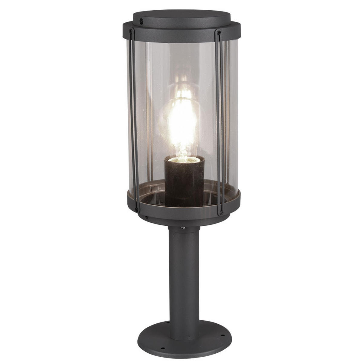 WEGELEUCHTE TANARO Anthrazit Schwarz - Schwarz, Metall (14/14/40cm)