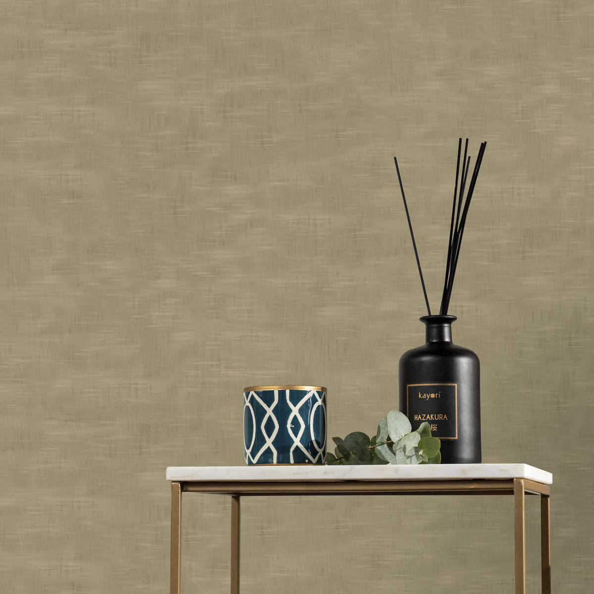 VLIESTAPETE - Taro Gold - Goldfarben, Papier/Kunststoff (52/1000cm) - Graham & Brown