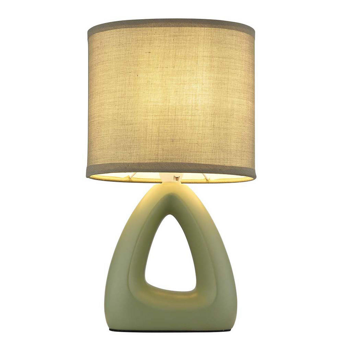 TISCHLEUCHTE Keramik Grün - Grün, Metall (17/10/30cm) - Globo Lighting