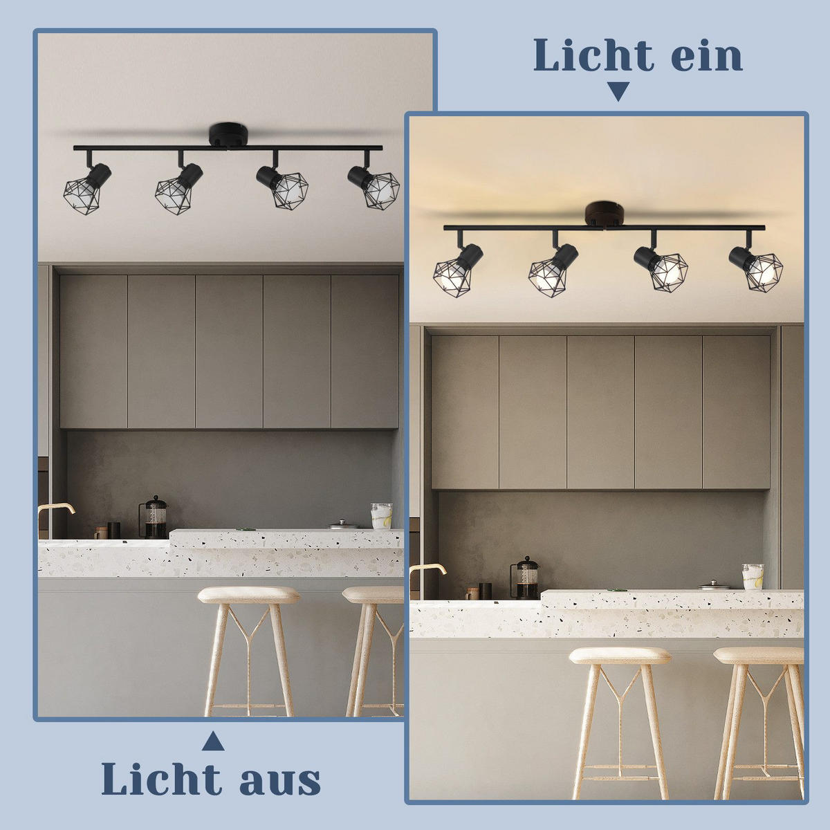 STRAHLER Flagler 71/20/9.5 cm - Schwarz, Metall (71/20/9.5cm) - Nettlife