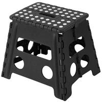 KLAPPHOCKER, 29x22x30 cm, 100% Kunststoff - Schwarz, Kunststoff (29/30/22cm) - Zollner