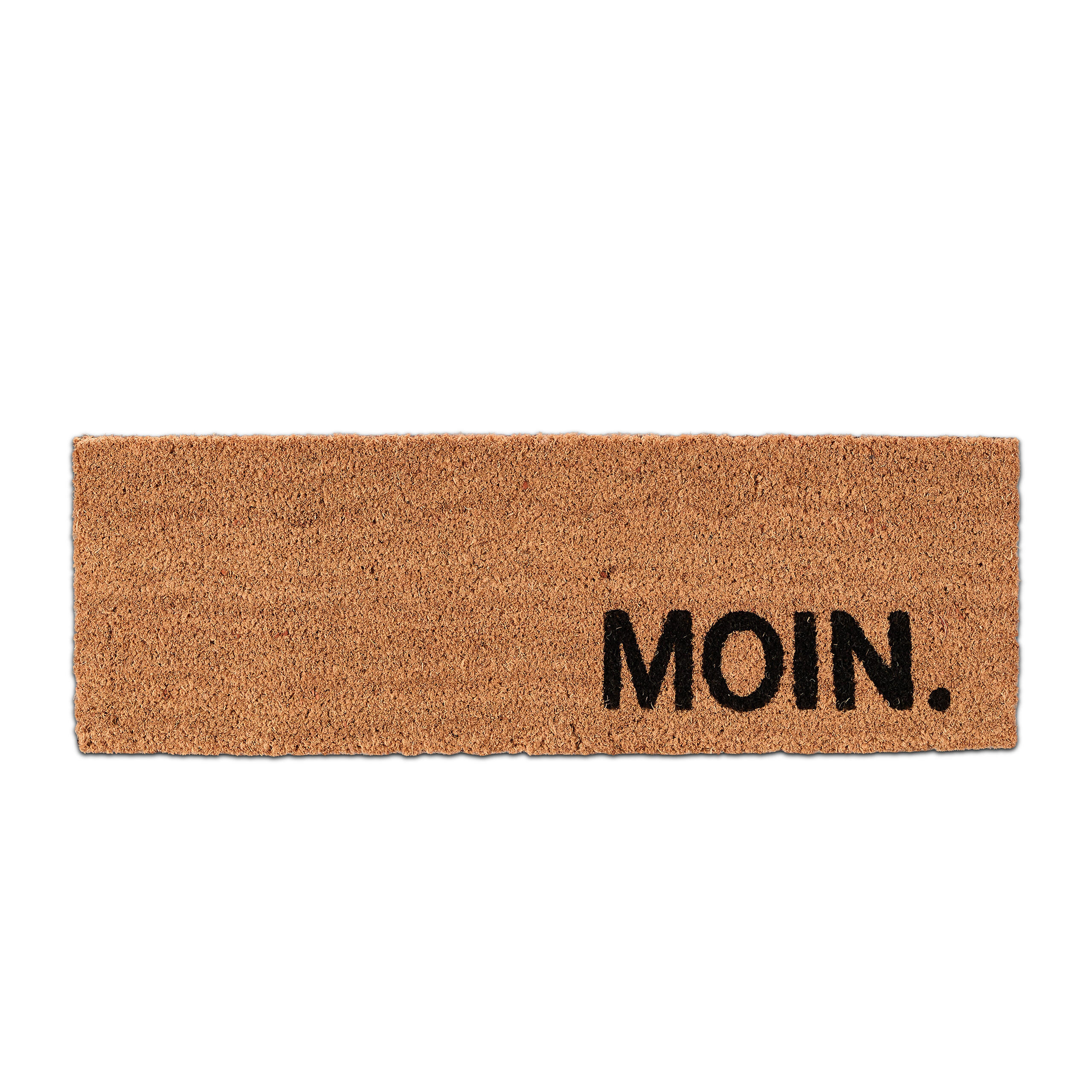 PREȘ Natural Negru fibră de cocos 75x25 cm text Moin