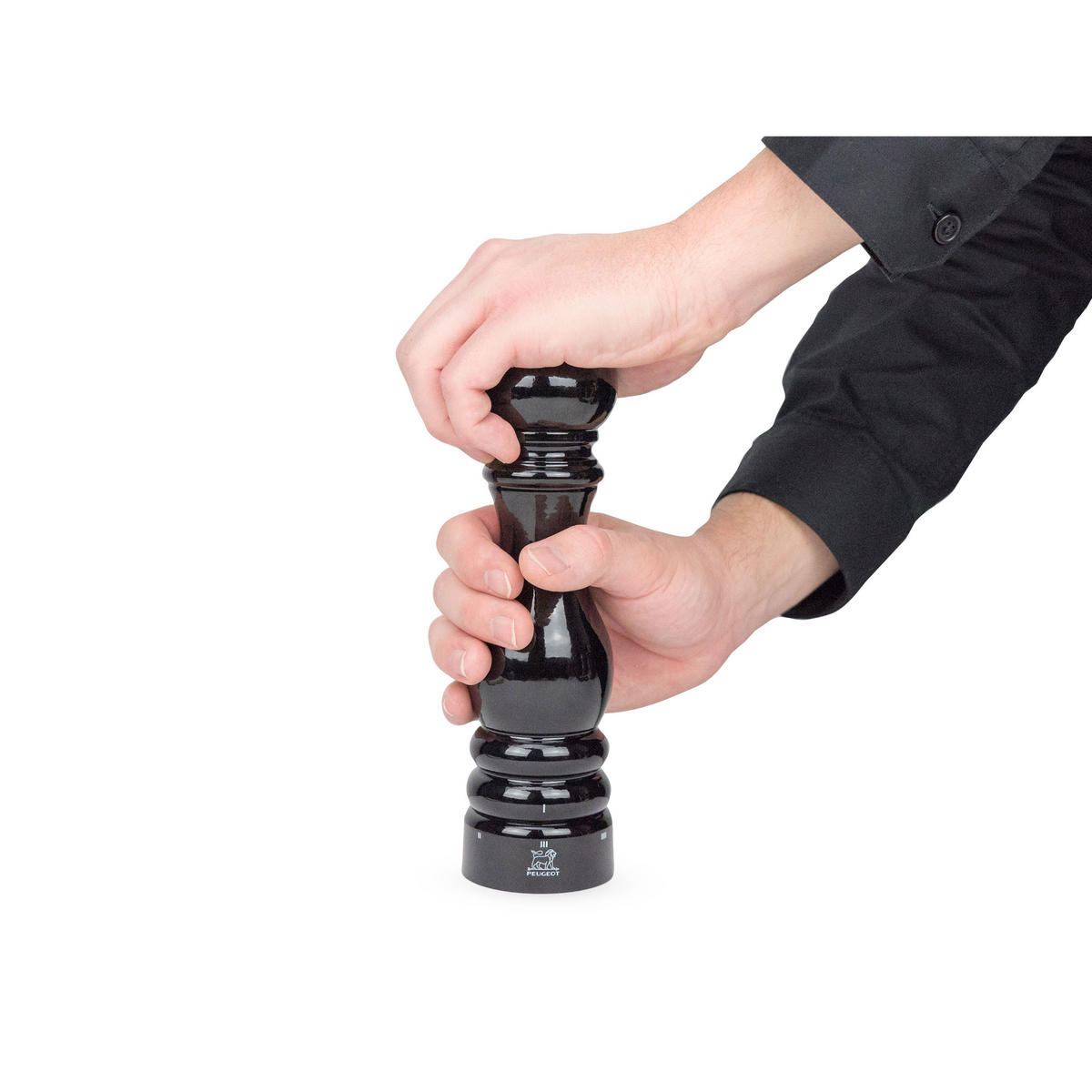 SALZMÜHLE Paris uSelect 22cm Buchenholz Schwarz Stahlmahlwerk - Schwarz, Holz (5.9/22/5.9cm) - PEUGEOT