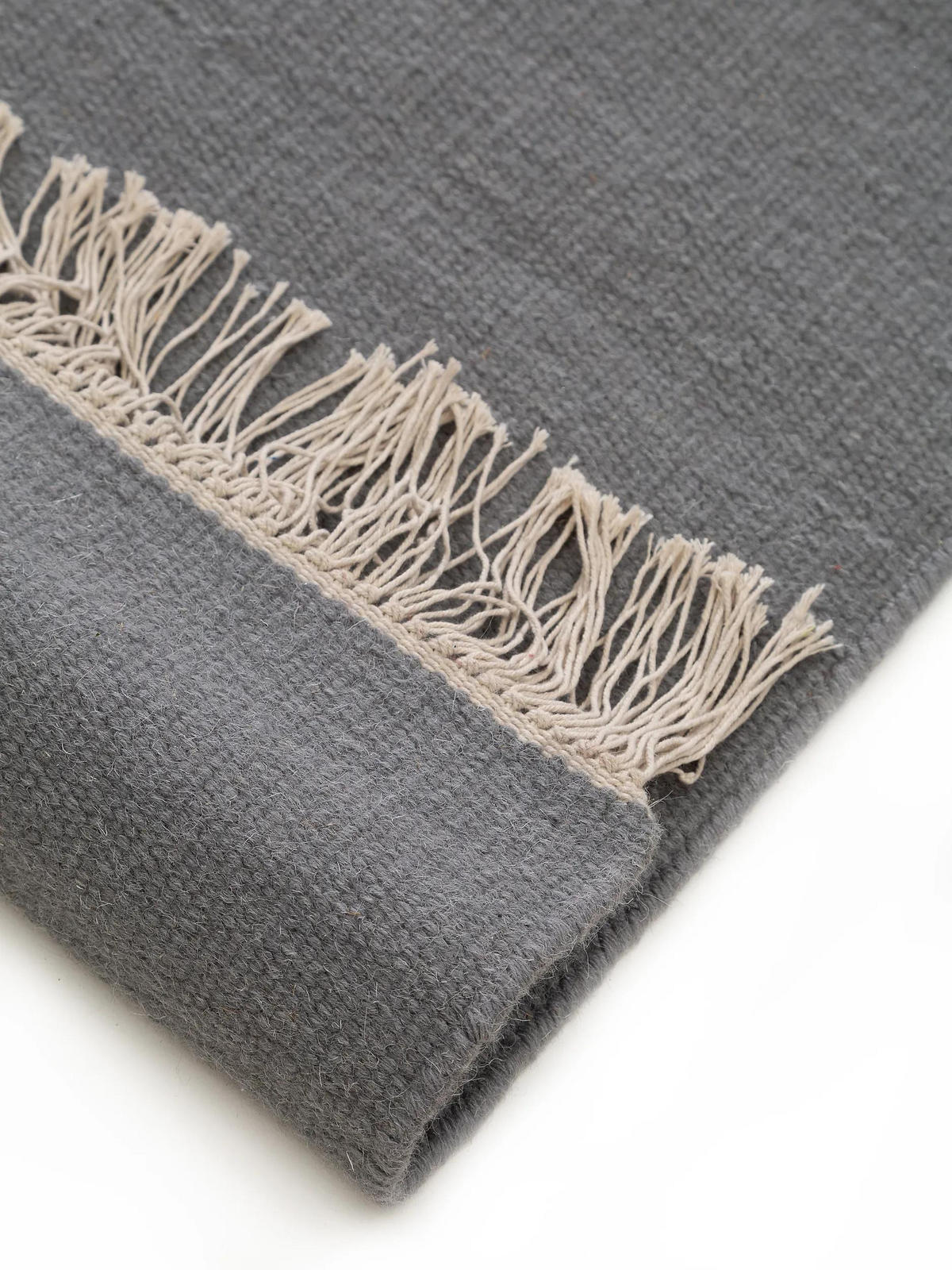 WOLLTEPPICH Liv Grau 170x240 cm - Grau, Textil (170/240cm) - benuta Pop