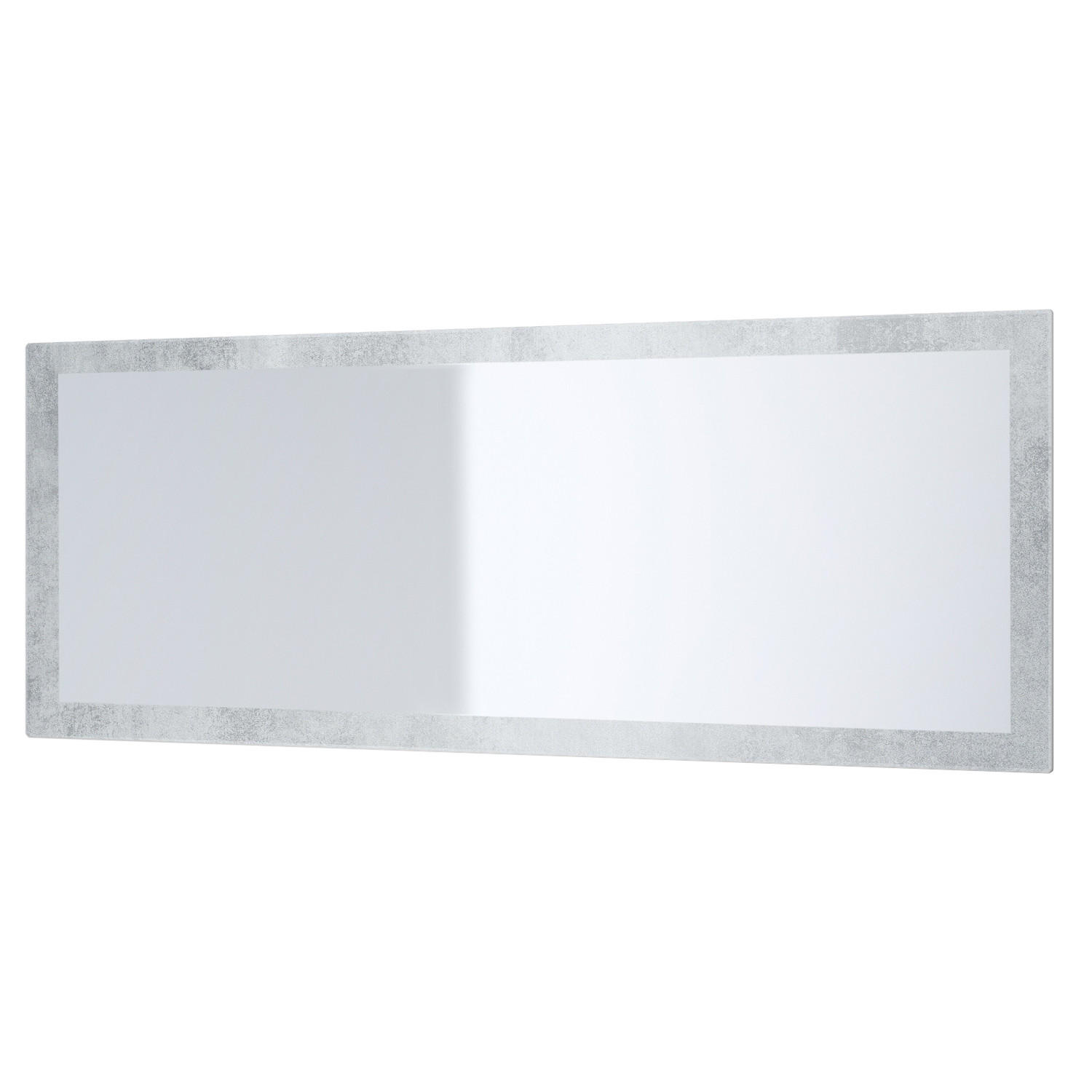 SPIEGEL Lima Beton Oxid Optik - Hellgrau, Holzwerkstoff (139/55/2cm) - Vladon