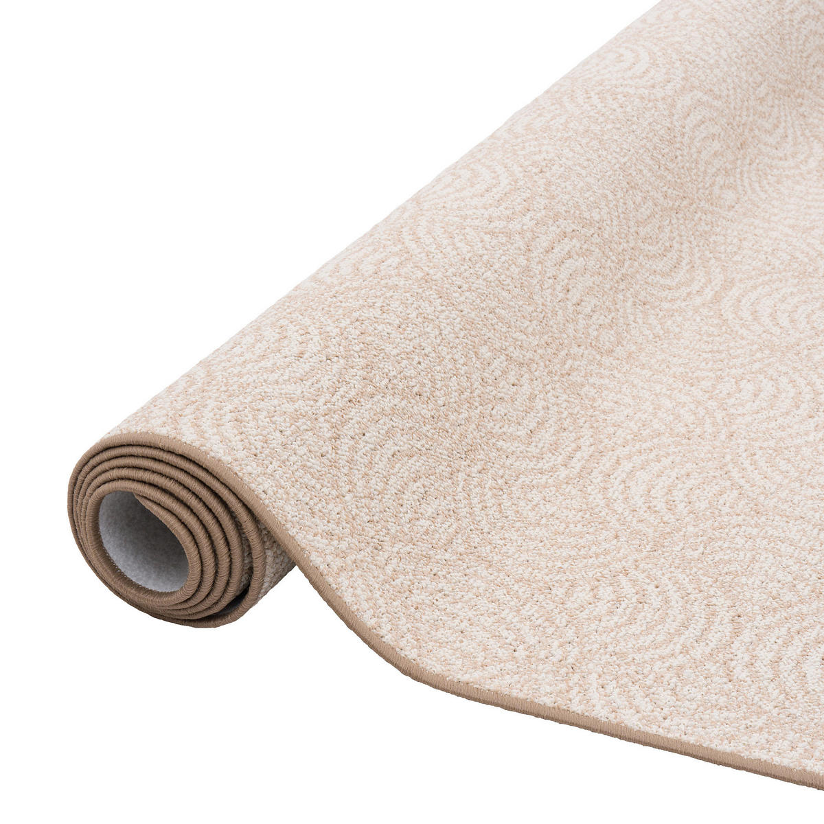 FEINSCHLINGE DESIGNER TEPPICH CIRCLE - Beige, Textil (100/100cm) - Snapstyle